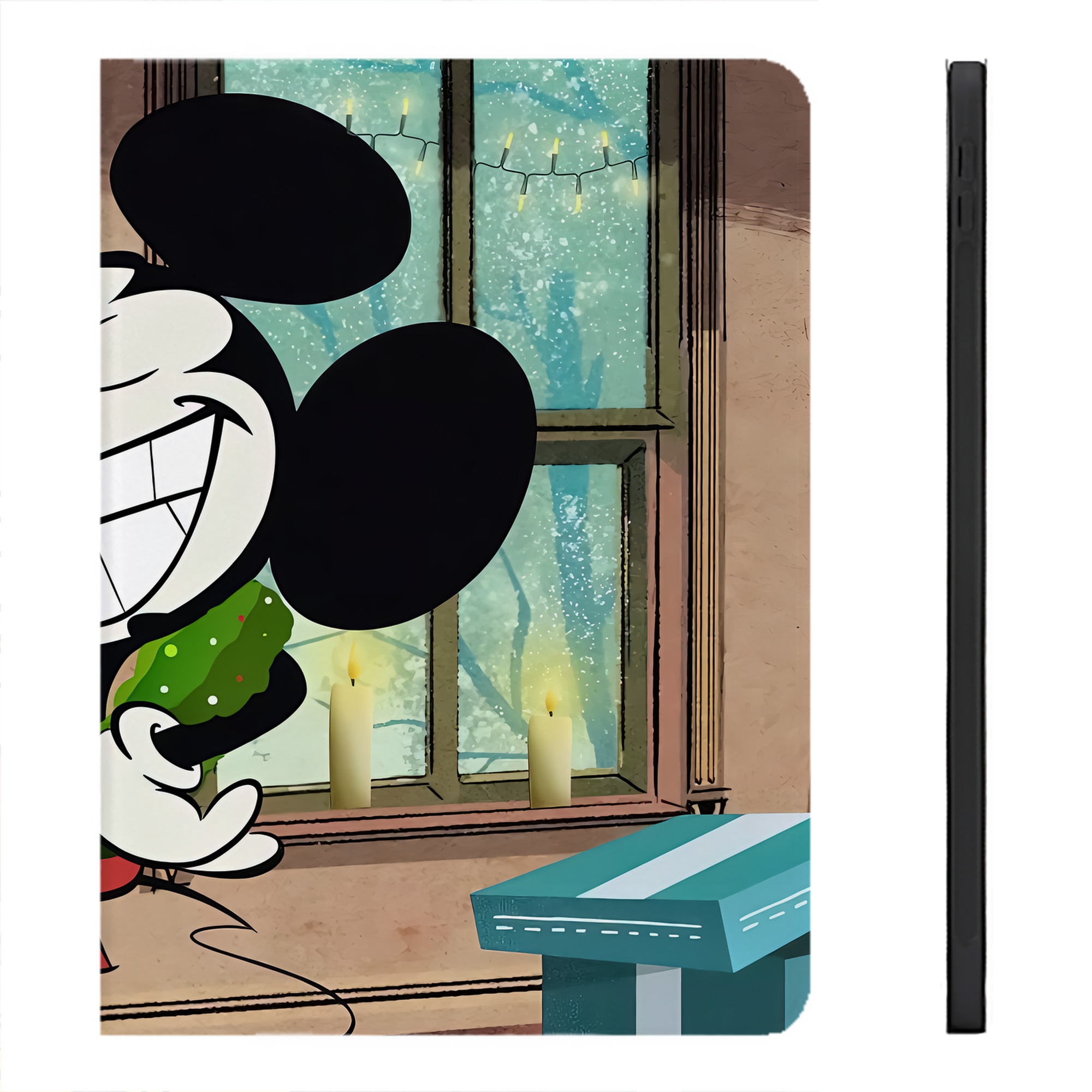 （画像用） ミッキーマウス Mickey Mouse IPadケース ペンホルダー付き ブックスタイルデザイン